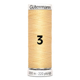 Gutermann garen | 200m | 3 geel naaigaren GM - 200 - 3 - GEEL 4008015026165